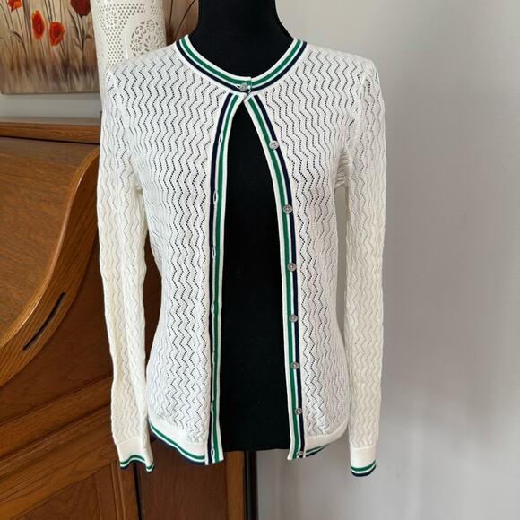 Lands End Lace Cardigan ~ XS - Picture 1 of 11
